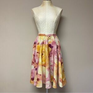 ModCloth Floral Circle Skirt